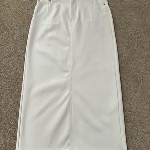ZARA Lizzy Faux Leather Midi Skirt